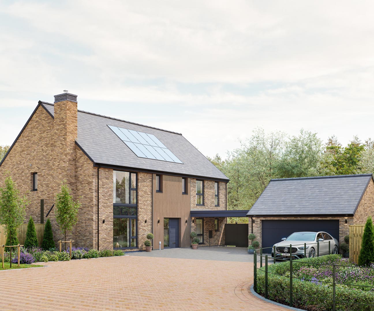 Cameron Hall Homes, The Lindisfarne housetype CGI visualisation